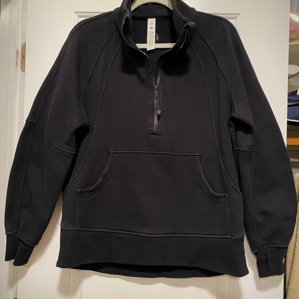 Lululemon athletica Black 1/4 Zip-Up Hoodie